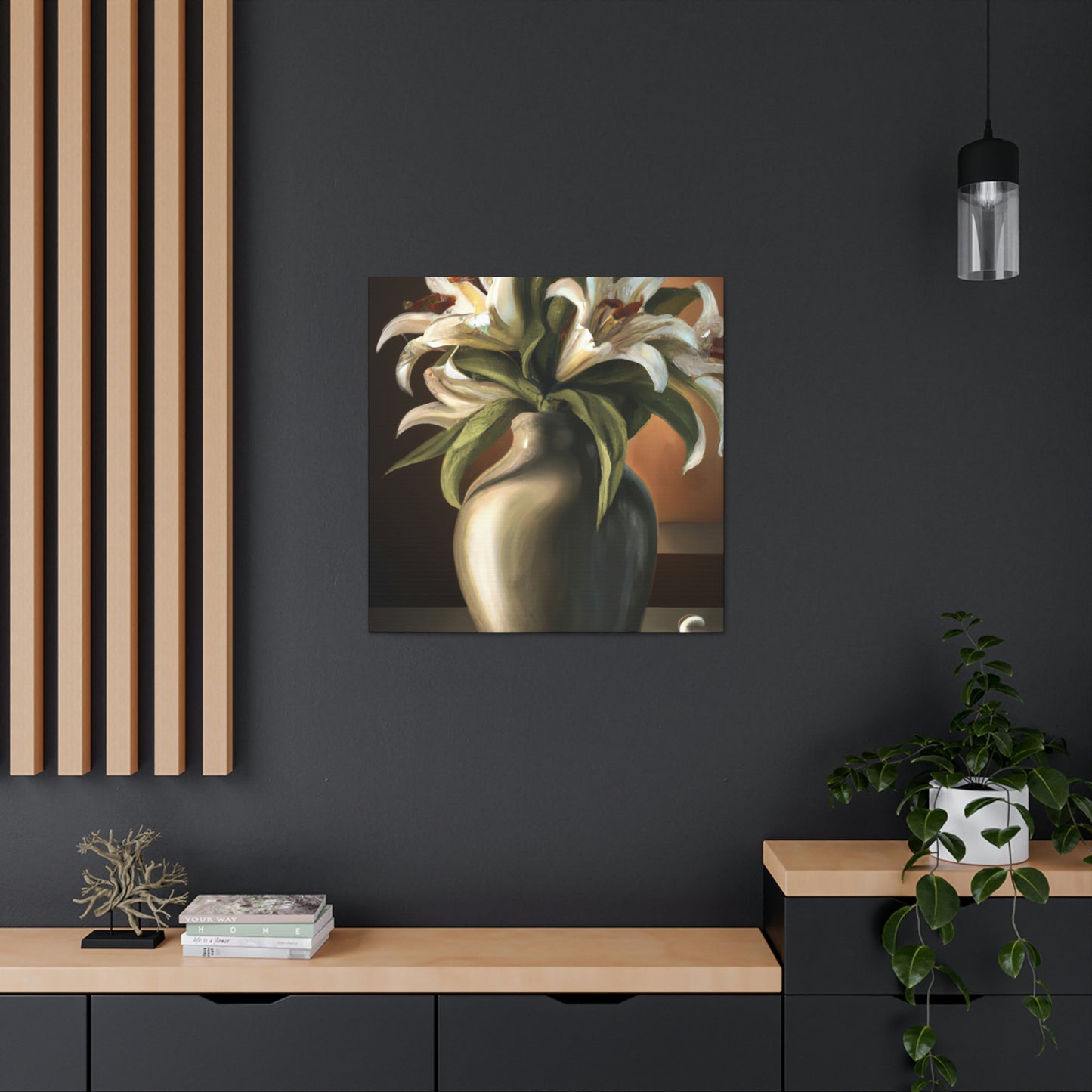 "Vase of Blossoms" - Canvas