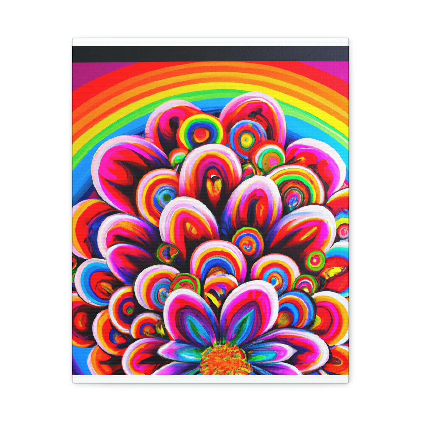 Vivacious Blooms. - Canvas
