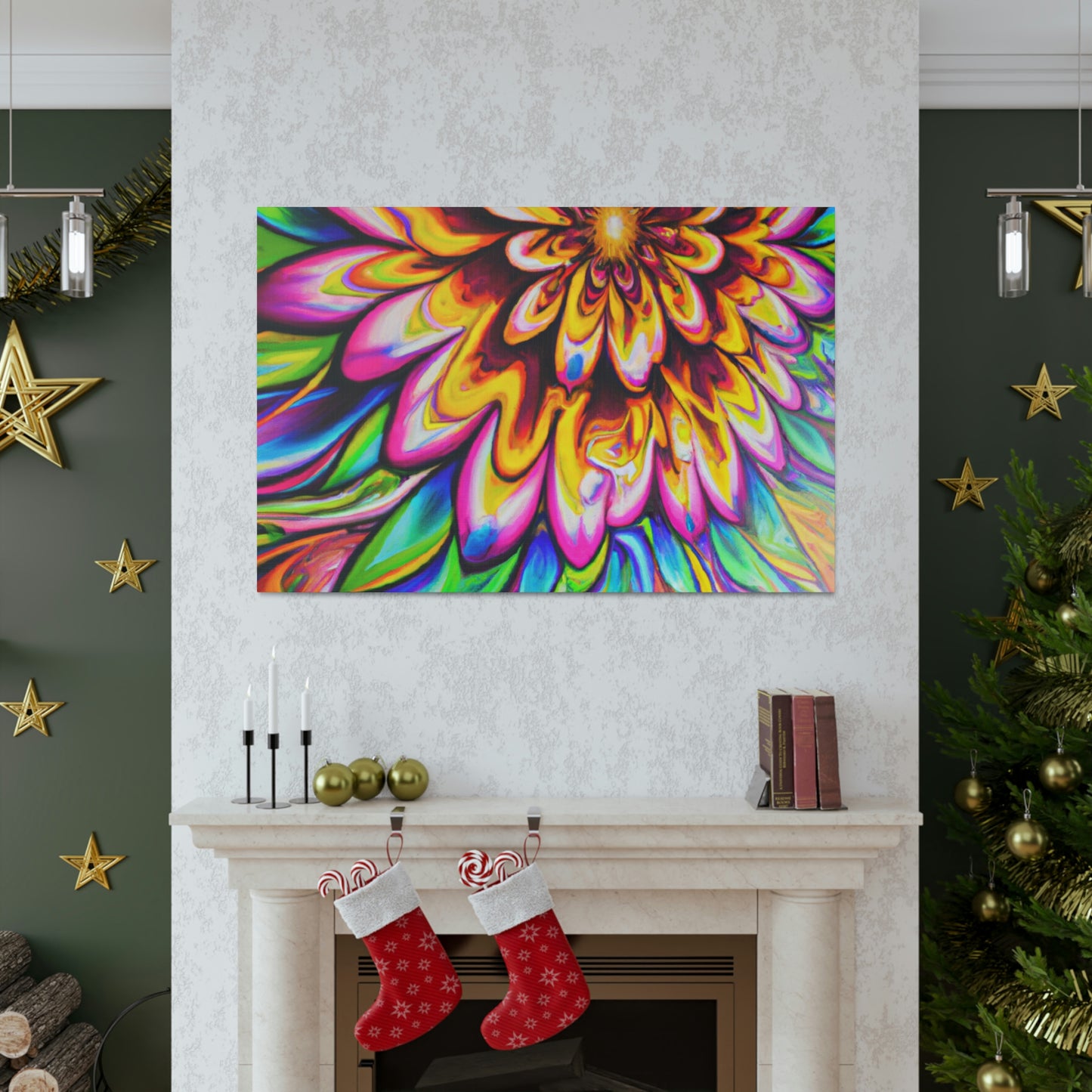 Psychedelic Bloom - Canvas