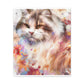 Feline Flora. - Canvas