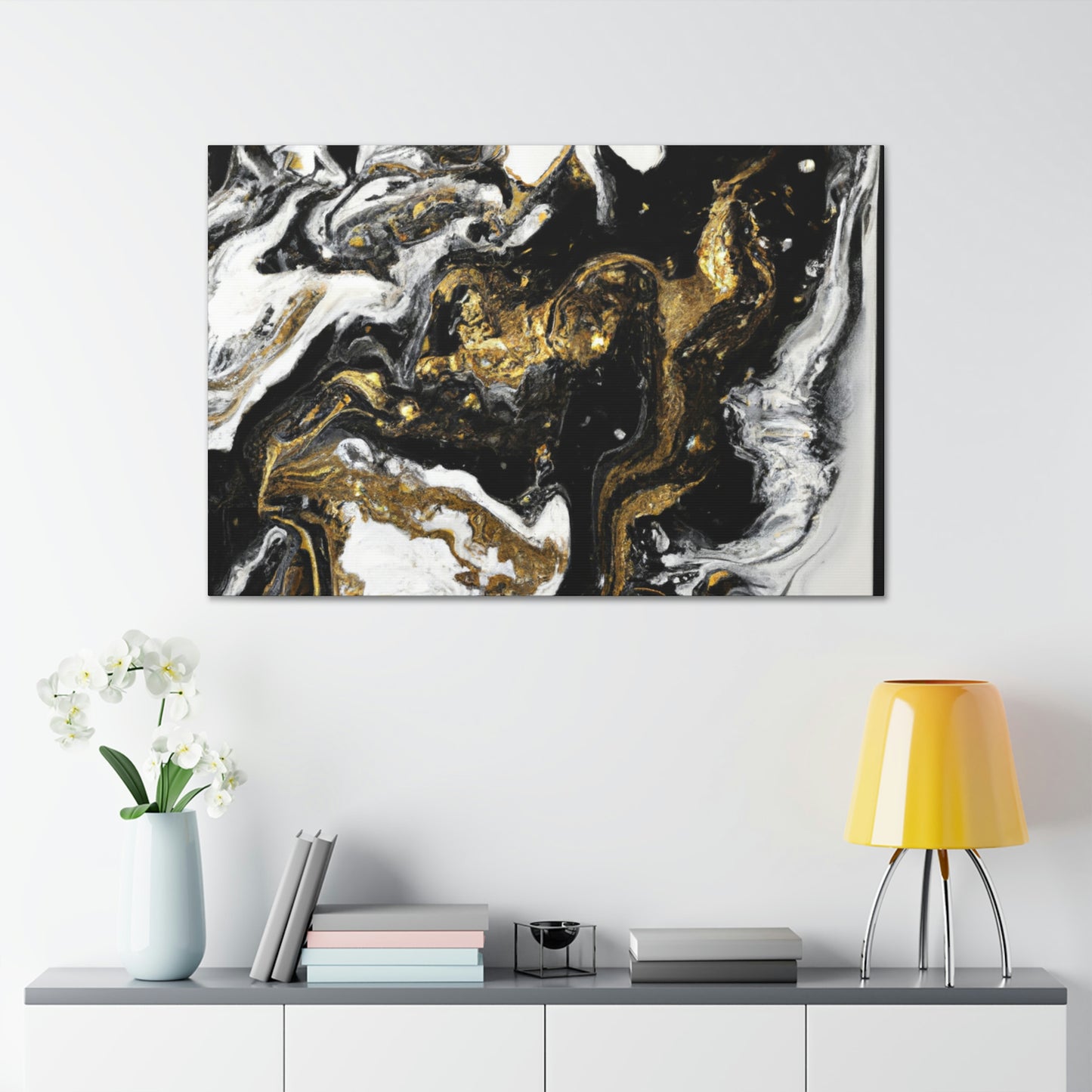 Gleaming Shadowscape. - Canvas