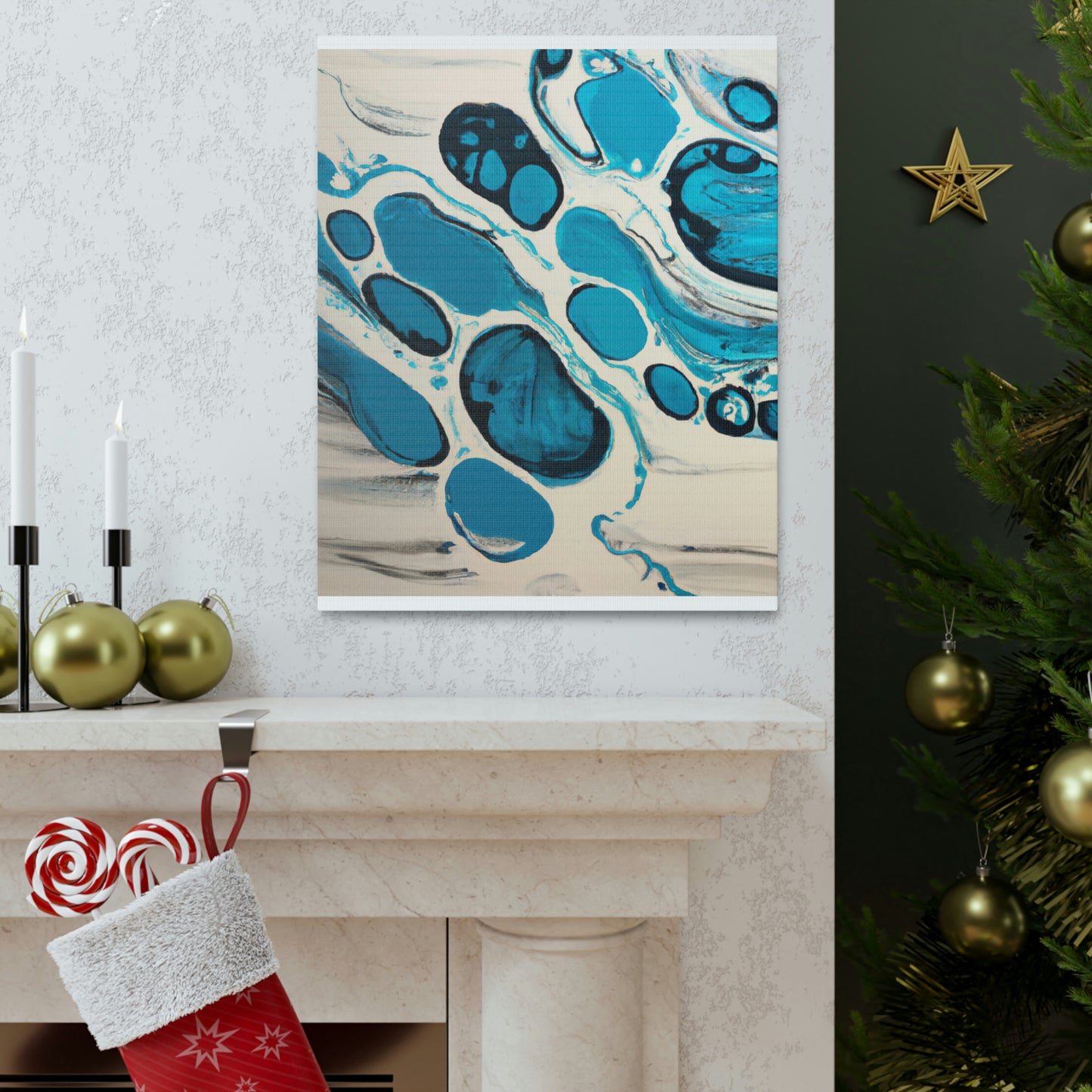 "Aqua Flow" - Canvas