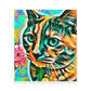 Bright Cat Blooms - Canvas