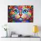 Floral Feline. - Canvas