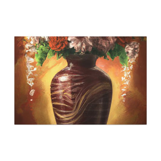 Floral Marvel Scene - Canvas