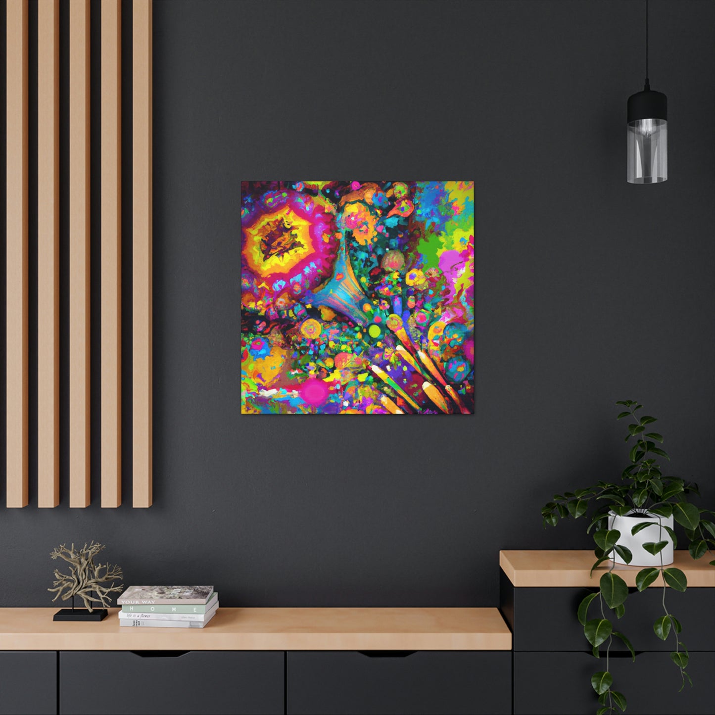 "Psychedelic Bloom" - Canvas