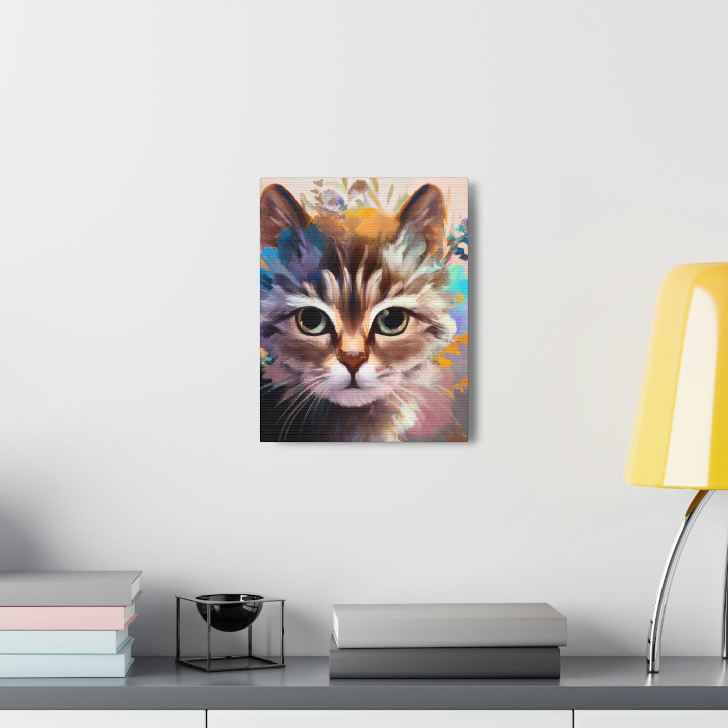Feline Floral. - Canvas