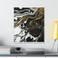 Neon Shadow Pour. - Canvas