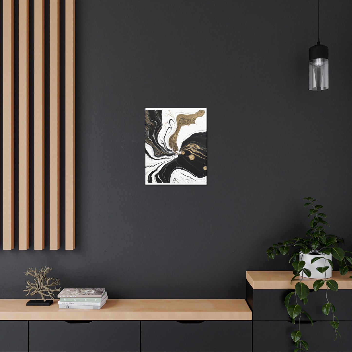 Golden Flux Flow. - Canvas