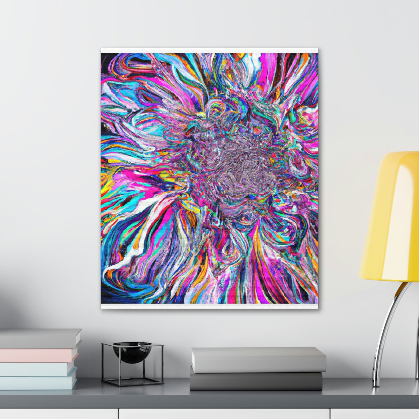 Psychedelic Bloom. - Canvas