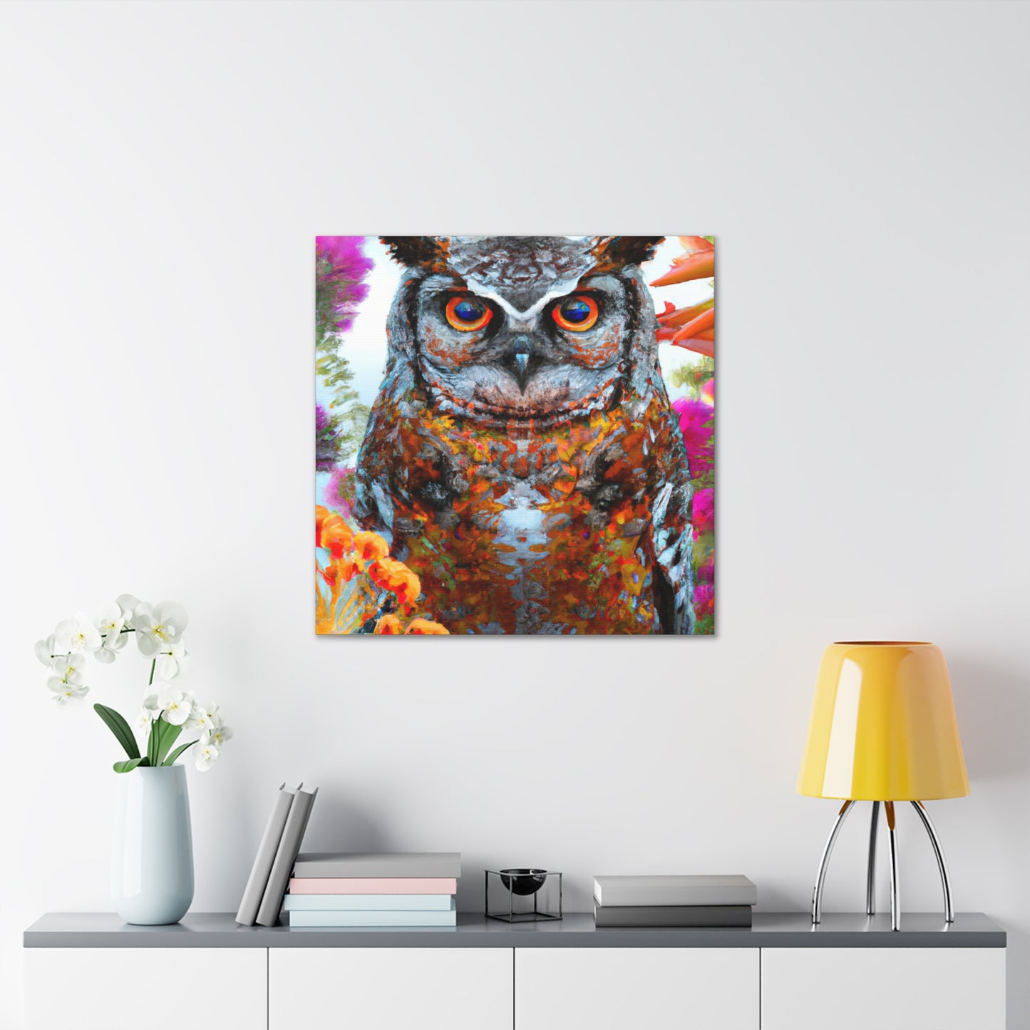 Owl's Splendor. - Canvas