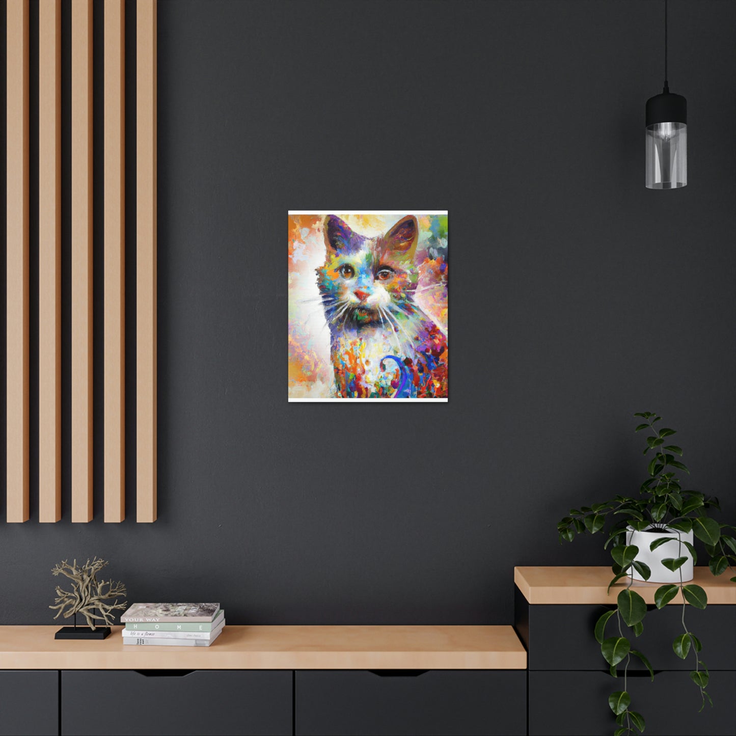Bloomy Feline! - Canvas