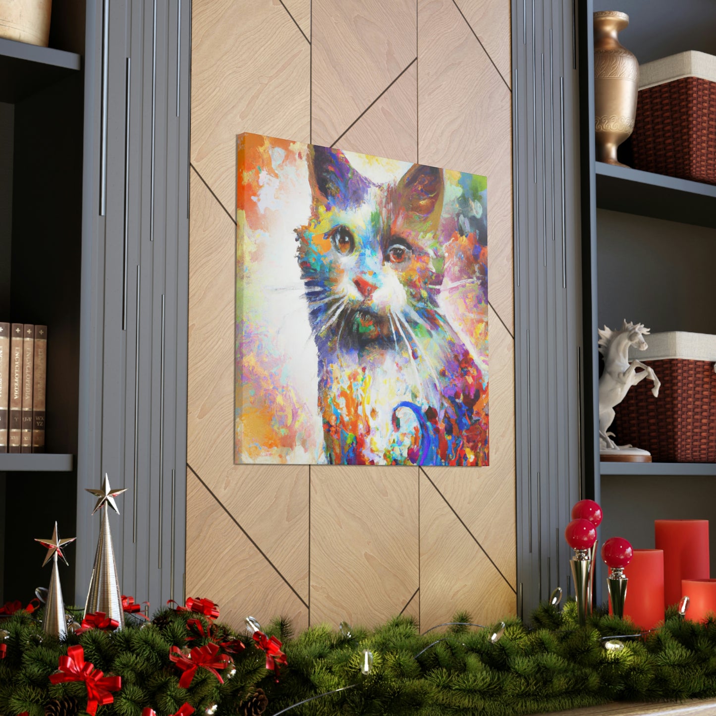 Bloomy Feline! - Canvas