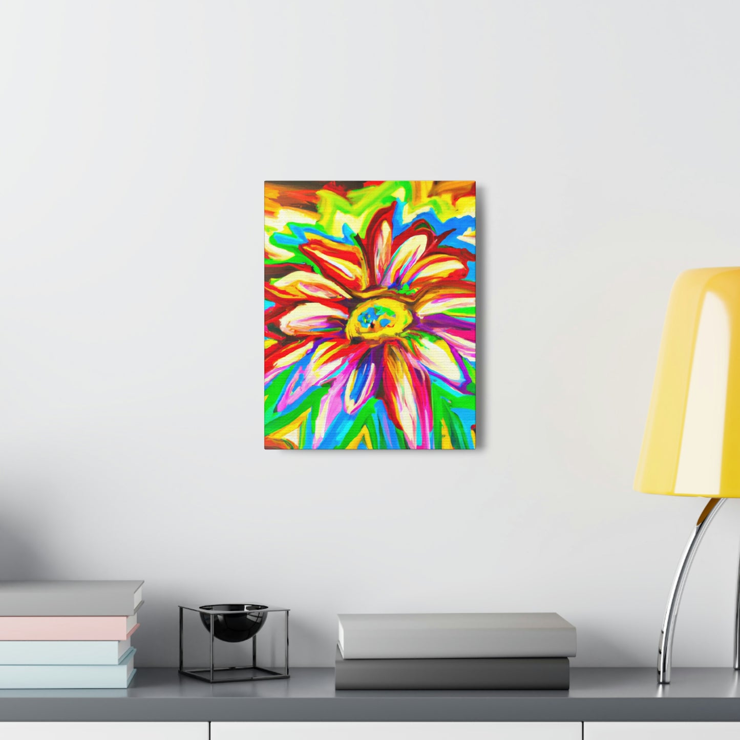 Vivid Floral Vibe. - Canvas