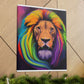 Multicolored Lion Mixture, Artful Roar Dreaming. - Canvas