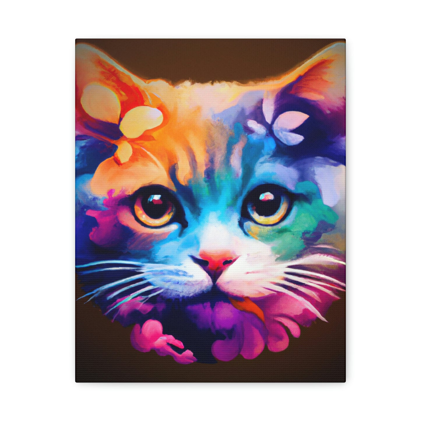 Vibrant Feline. - Canvas