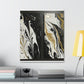 Gilded Liquid Chaos. - Canvas