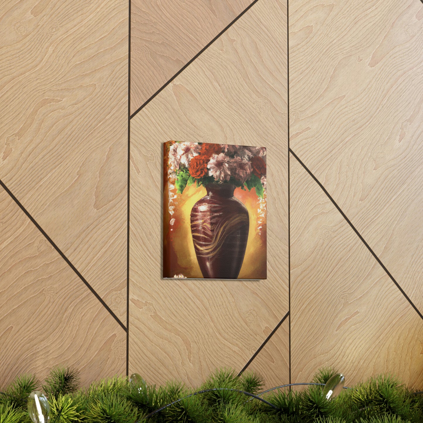 Floral Marvel Scene - Canvas