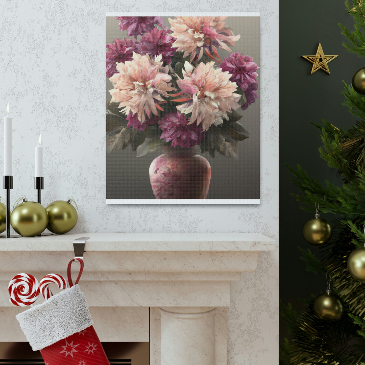 "Floral Finesse Art" - Canvas