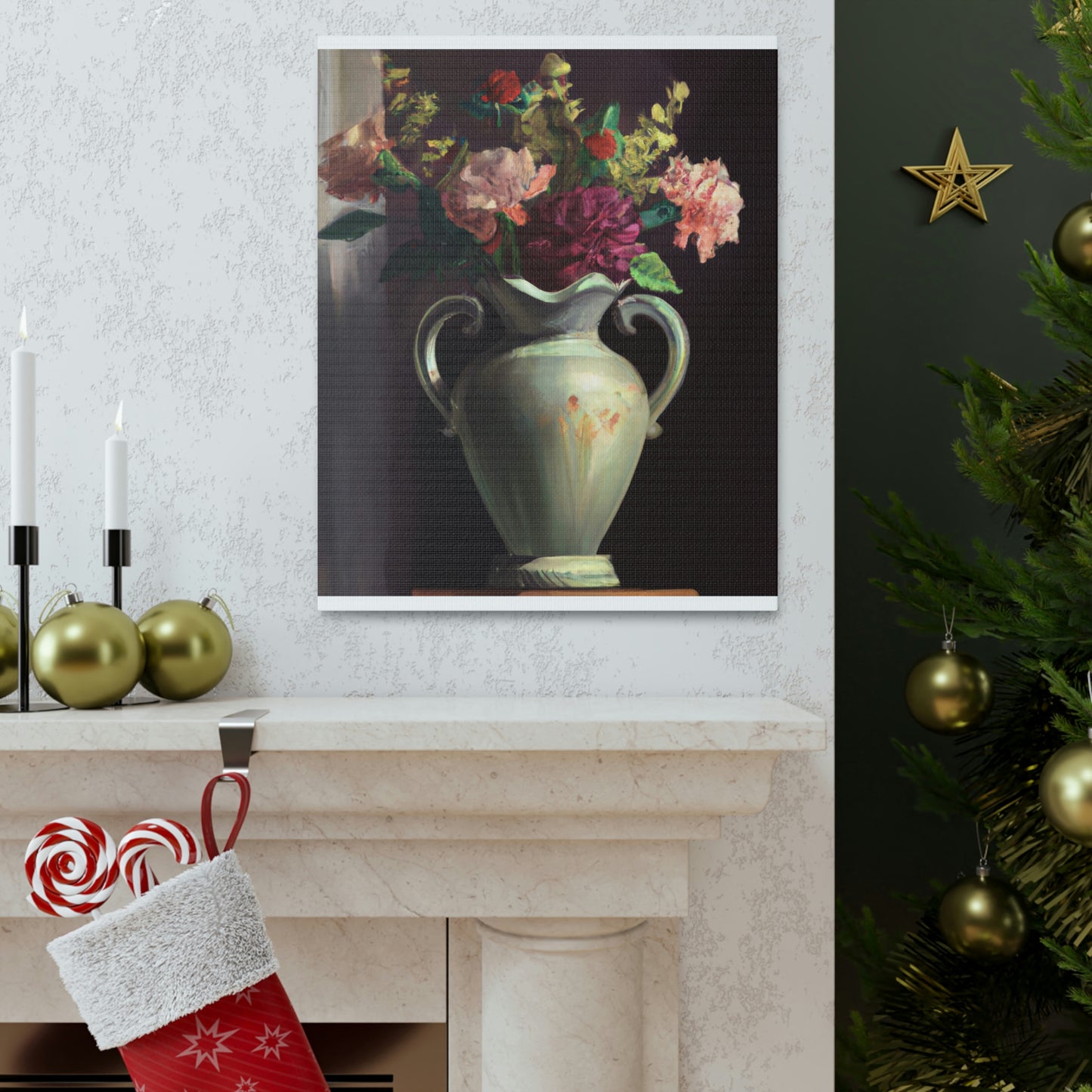 Vase Petal Splendor - Canvas