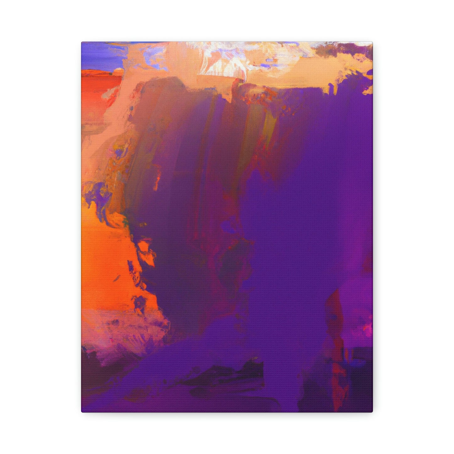 "Brushed Hues" - Canvas