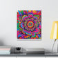 Vivid Floral Burst - Canvas