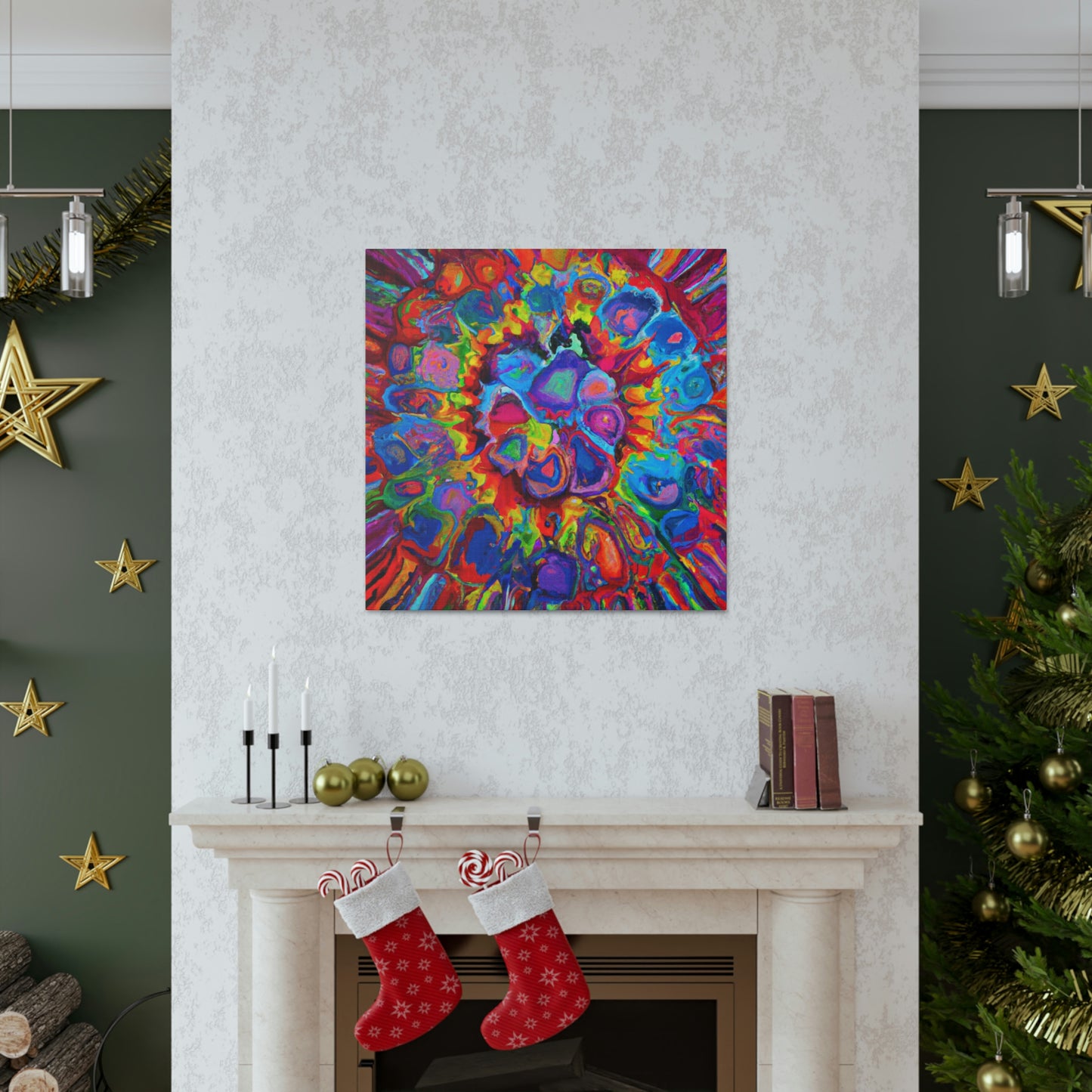 Trippy Floral. - Canvas