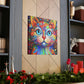 Floral Feline. - Canvas