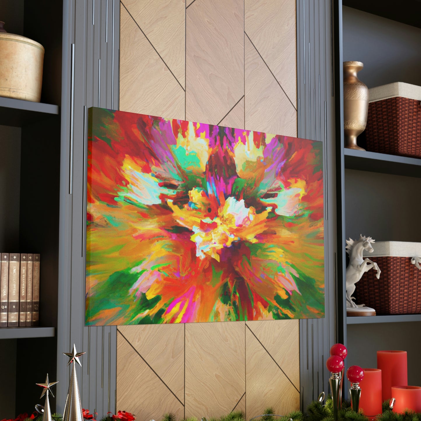 Illuminated Bloom. - Canvas