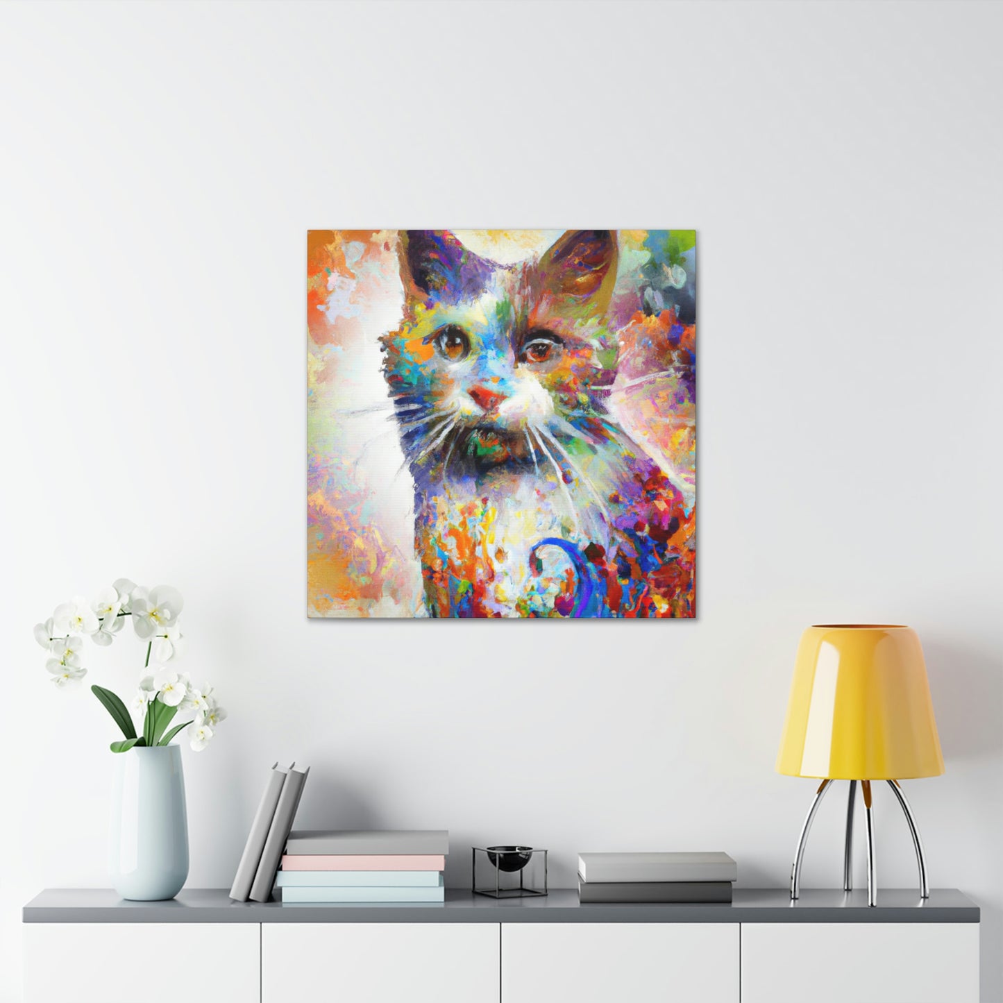 Bloomy Feline! - Canvas
