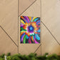 Psychedelic Bloom. - Canvas