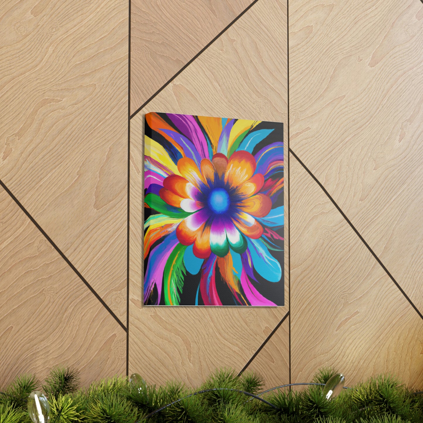 Psychedelic Bloom. - Canvas