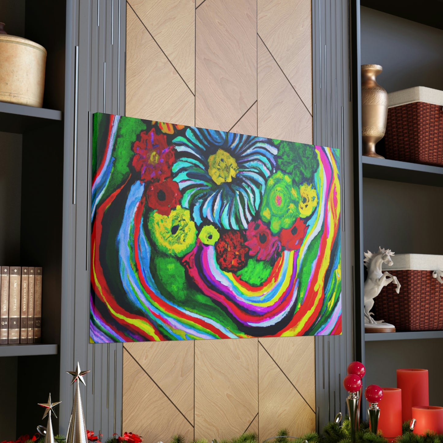 Vivid Blooms. - Canvas