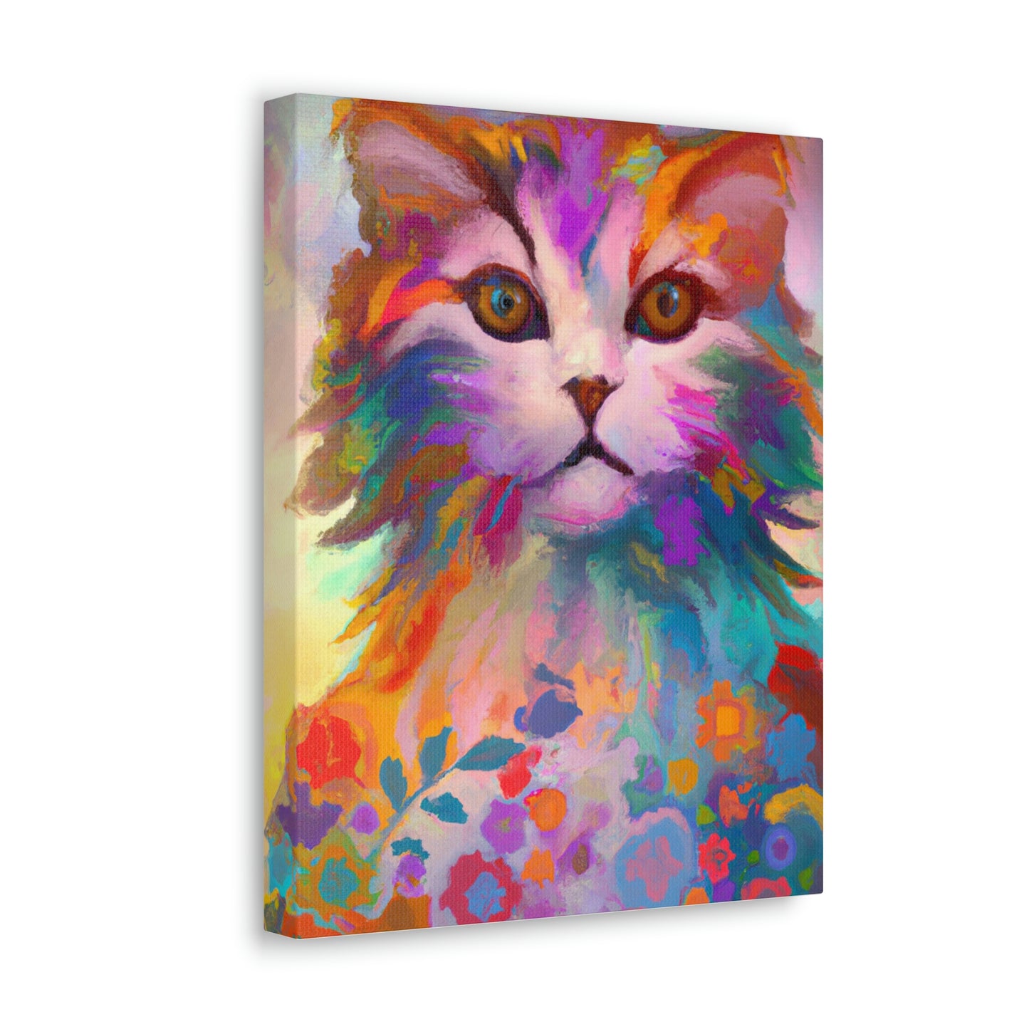 Floral Feline - Canvas