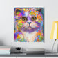 "Cat Rainbow". - Canvas