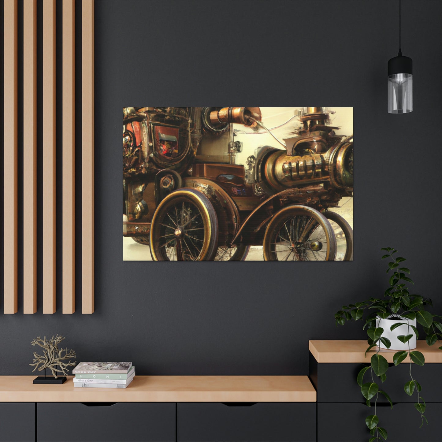 Steampunk Motor. - Canvas