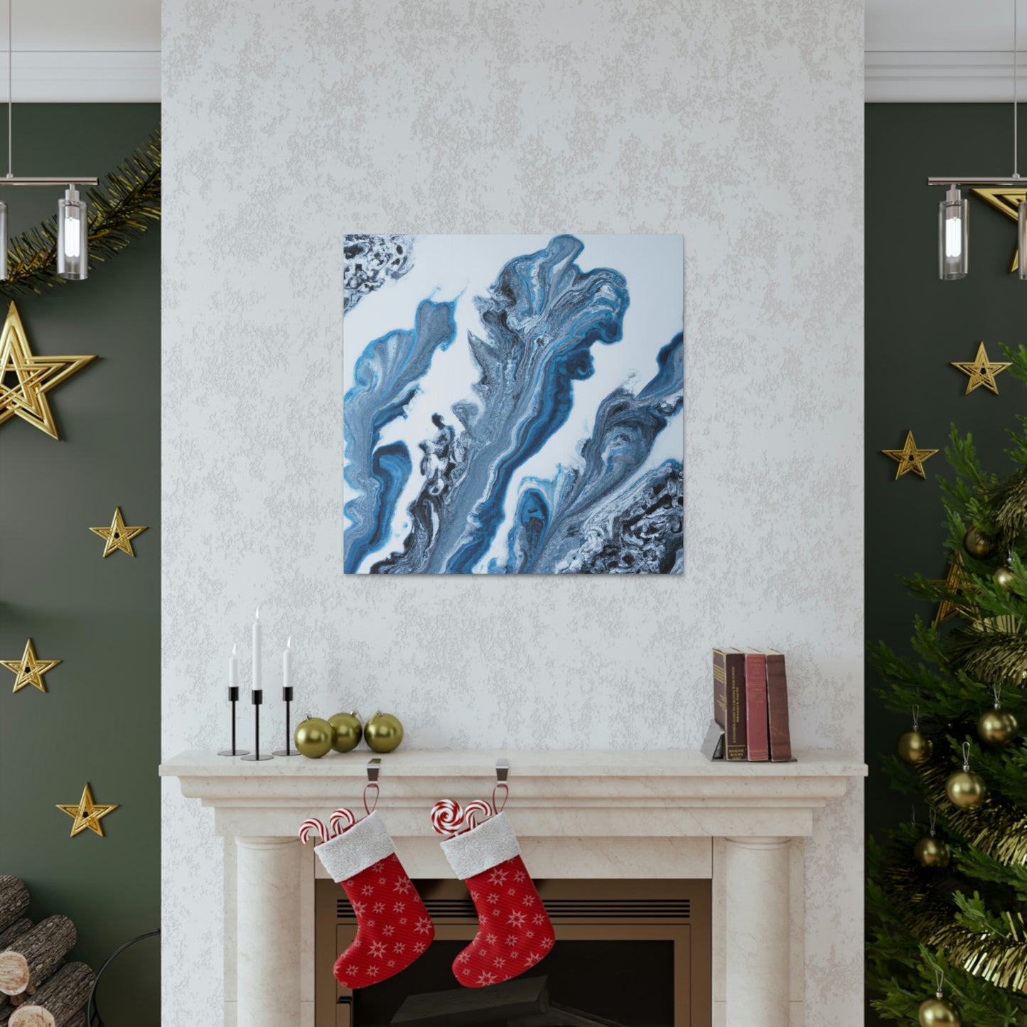 Blue Whirl - Canvas