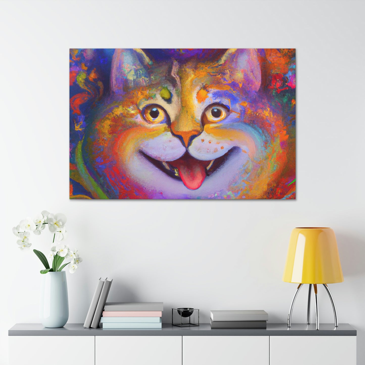 Vivid Feline. - Canvas