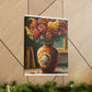 Vaseful of Blooms. - Canvas