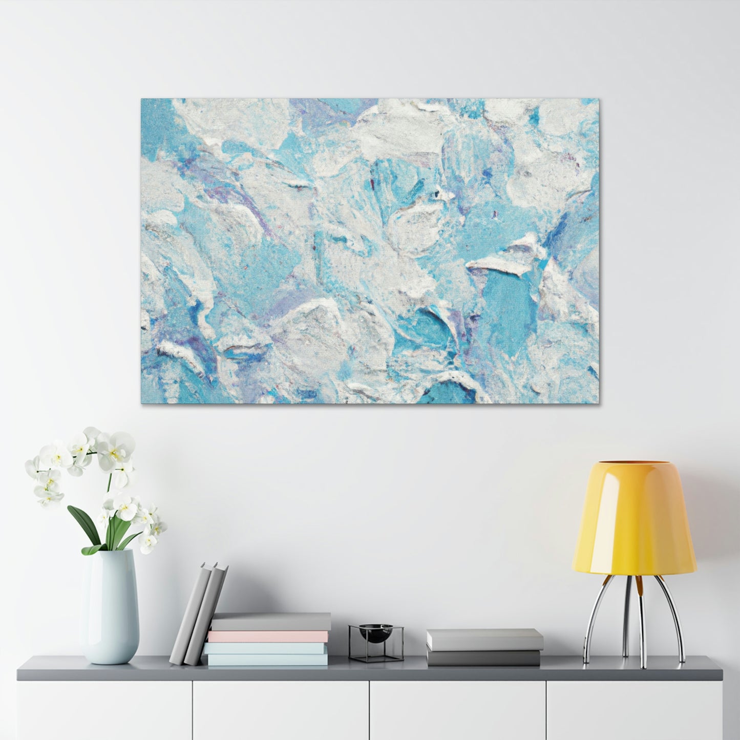 "Aqua Lace" - Canvas