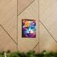 Vibrant Feline. - Canvas