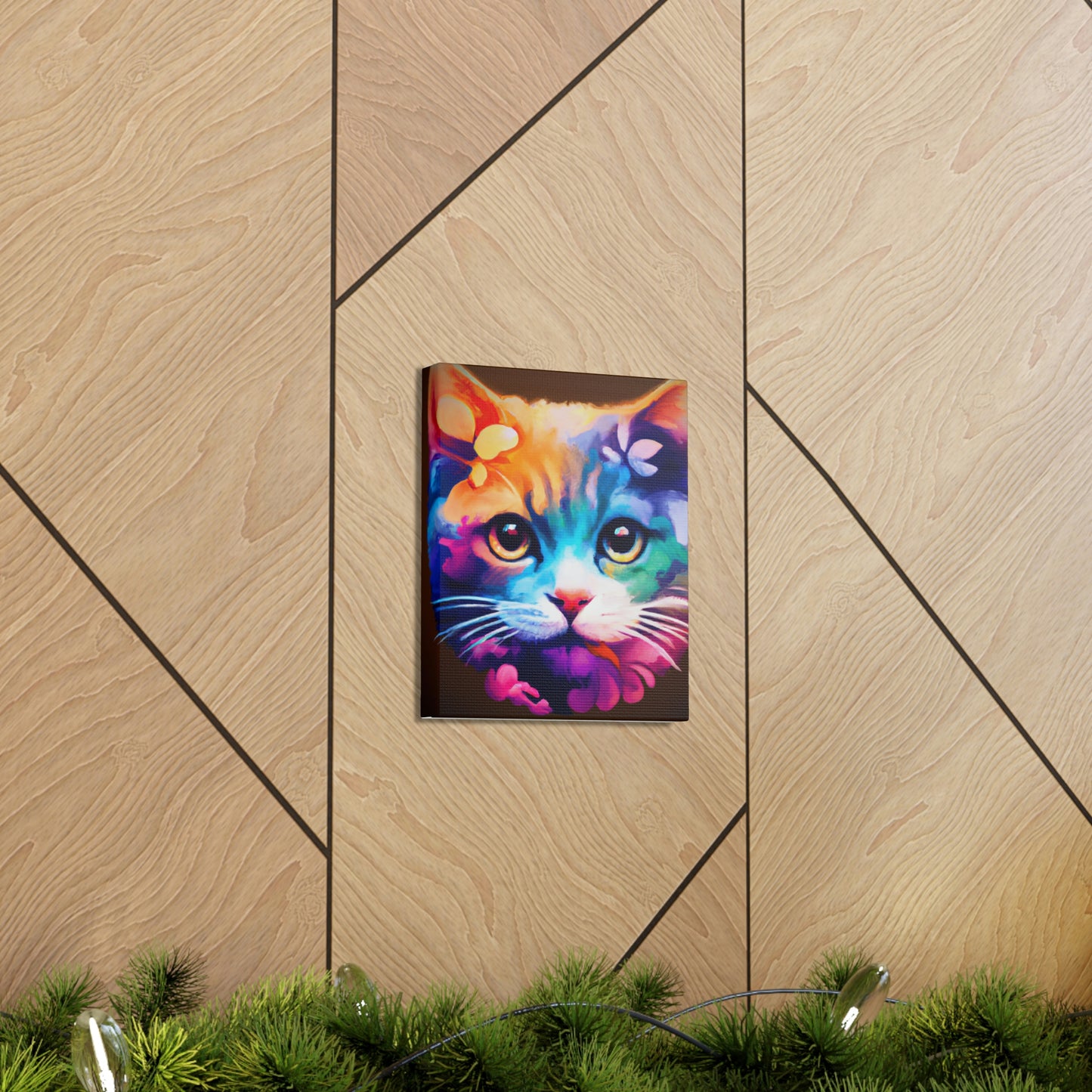 Vibrant Feline. - Canvas