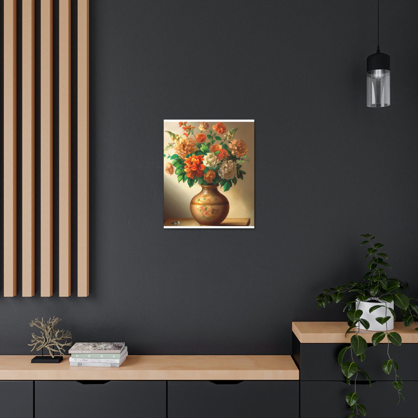 Floral Finesse Honed. - Canvas