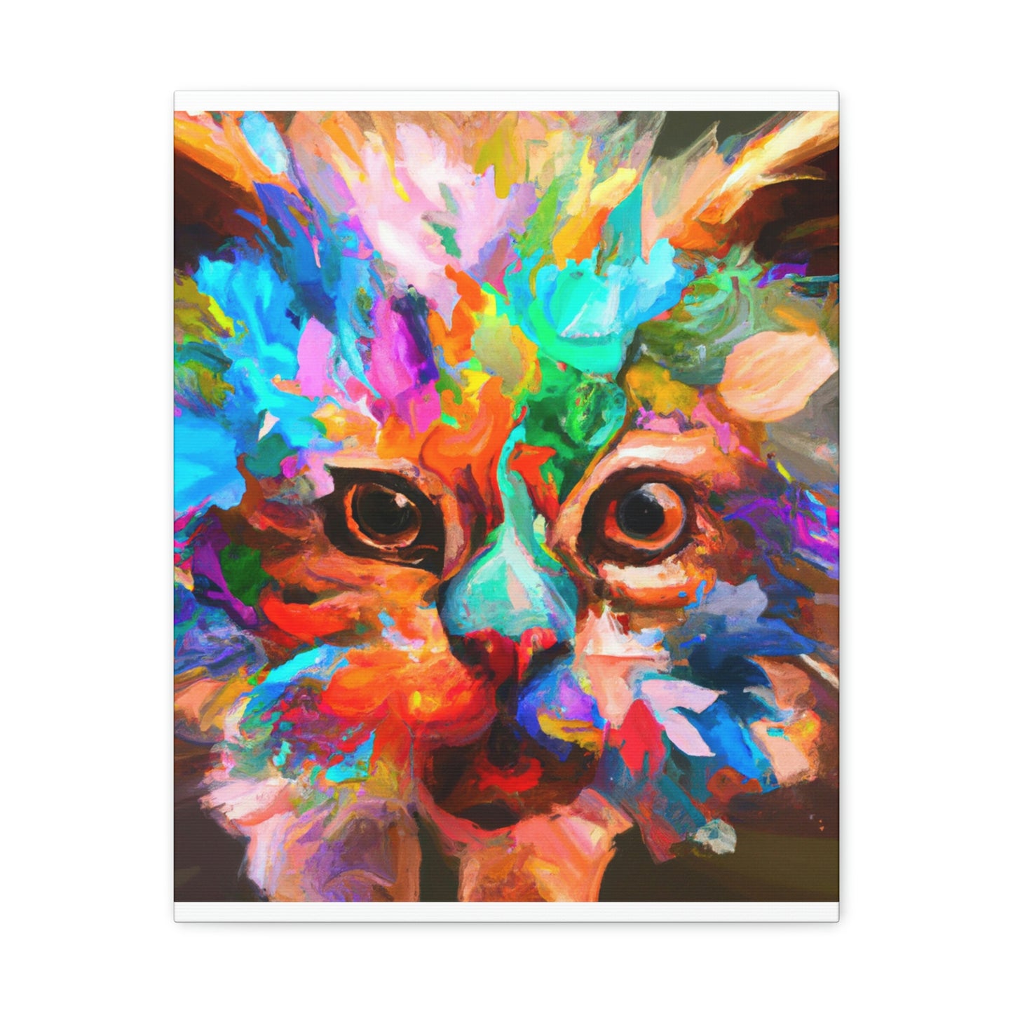 "Floral Feline" - Canvas