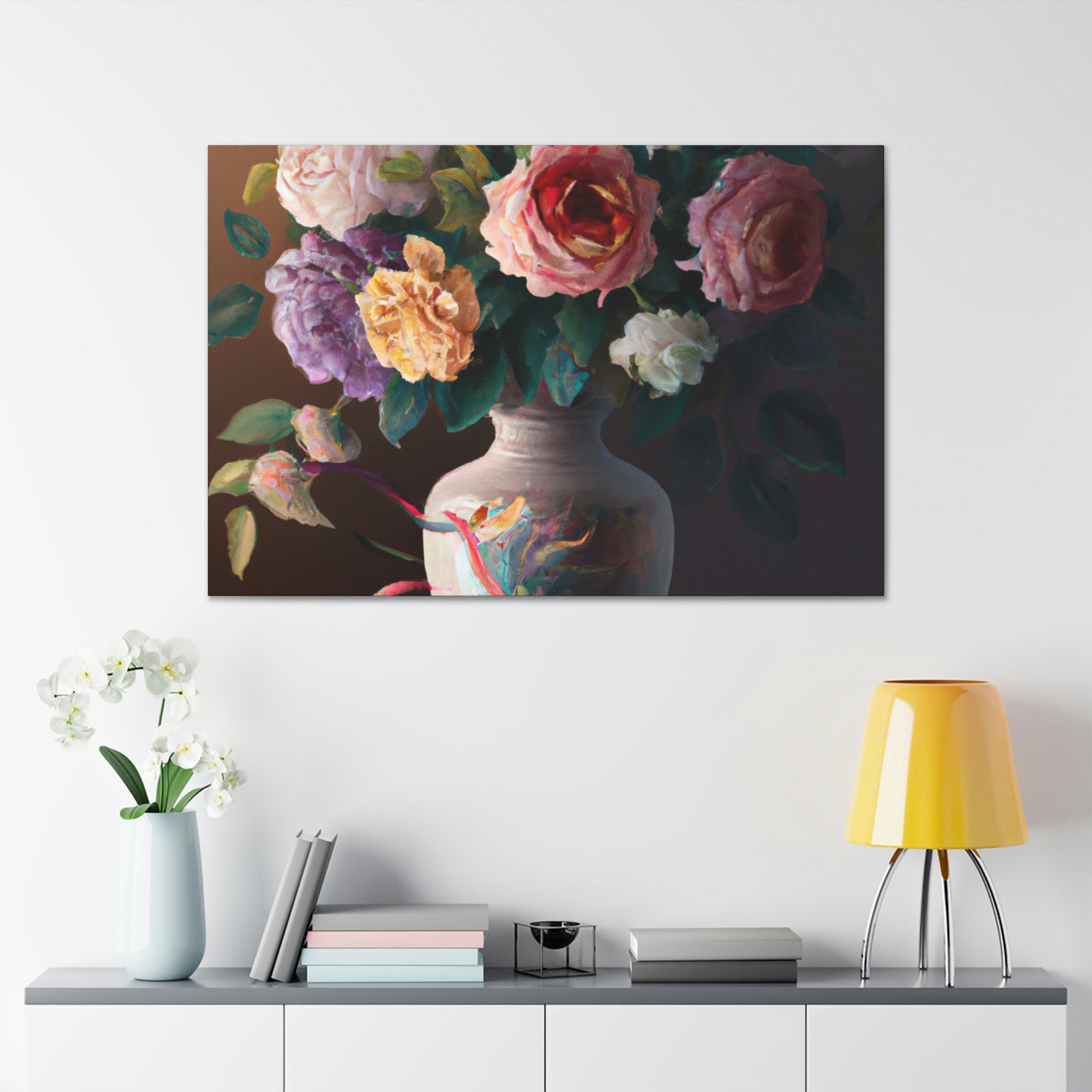 Blooming Petal Splendor - Canvas