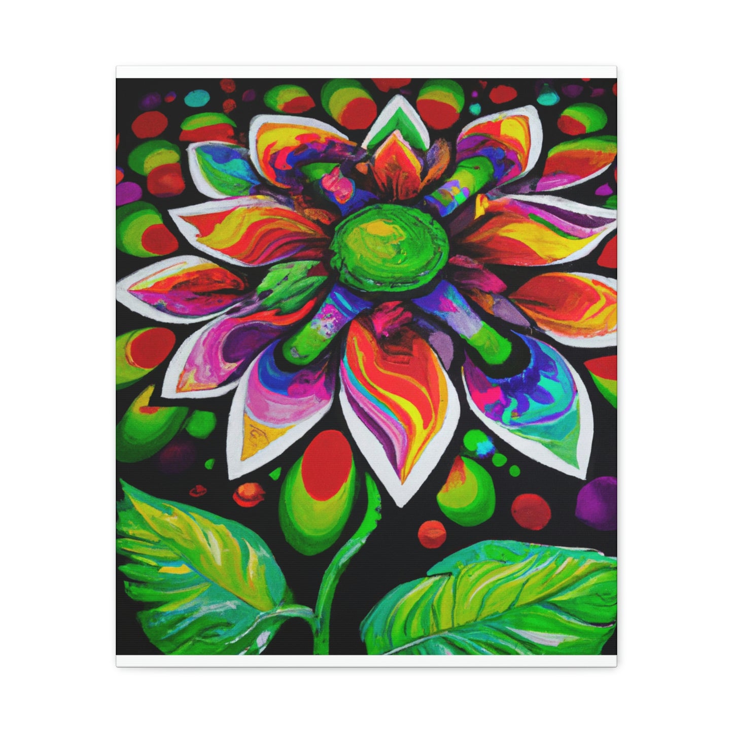 Vibrant Bloom. - Canvas
