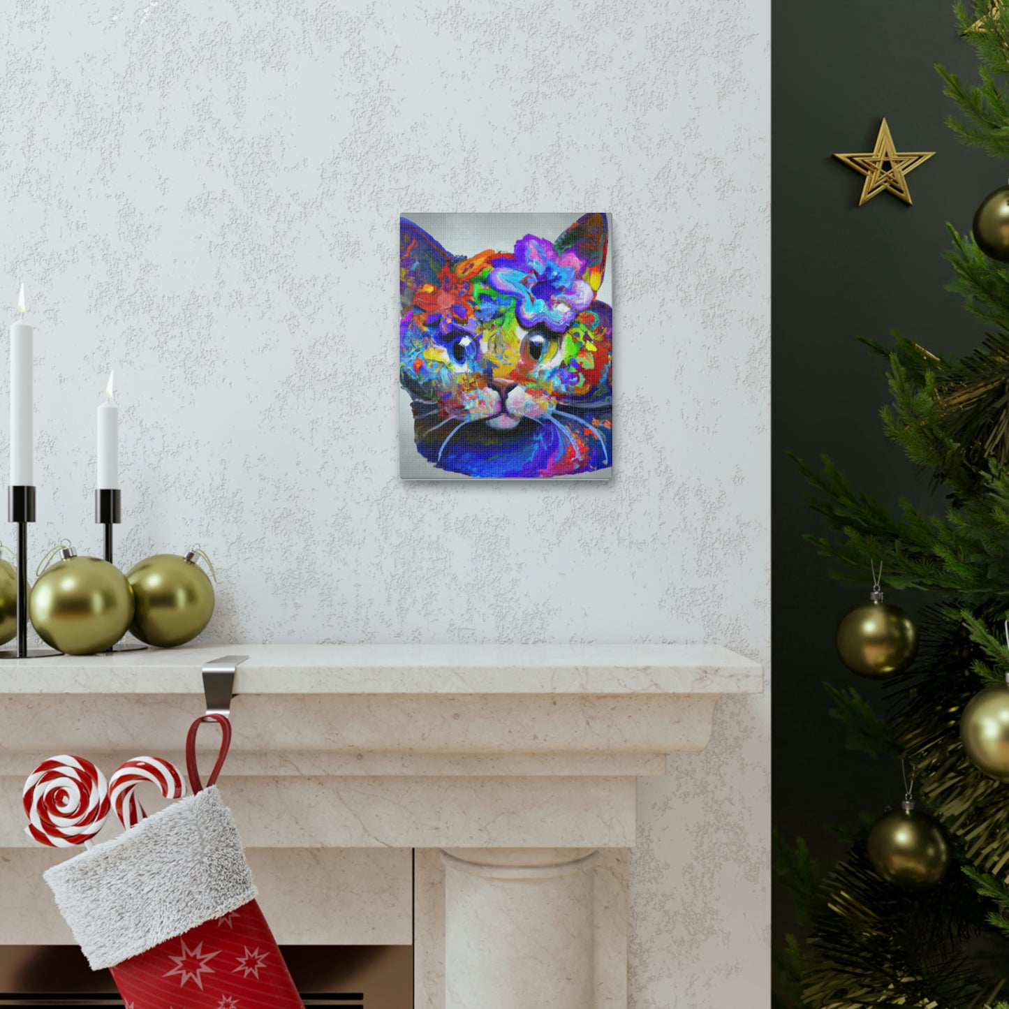 Dreamy Feline - Canvas