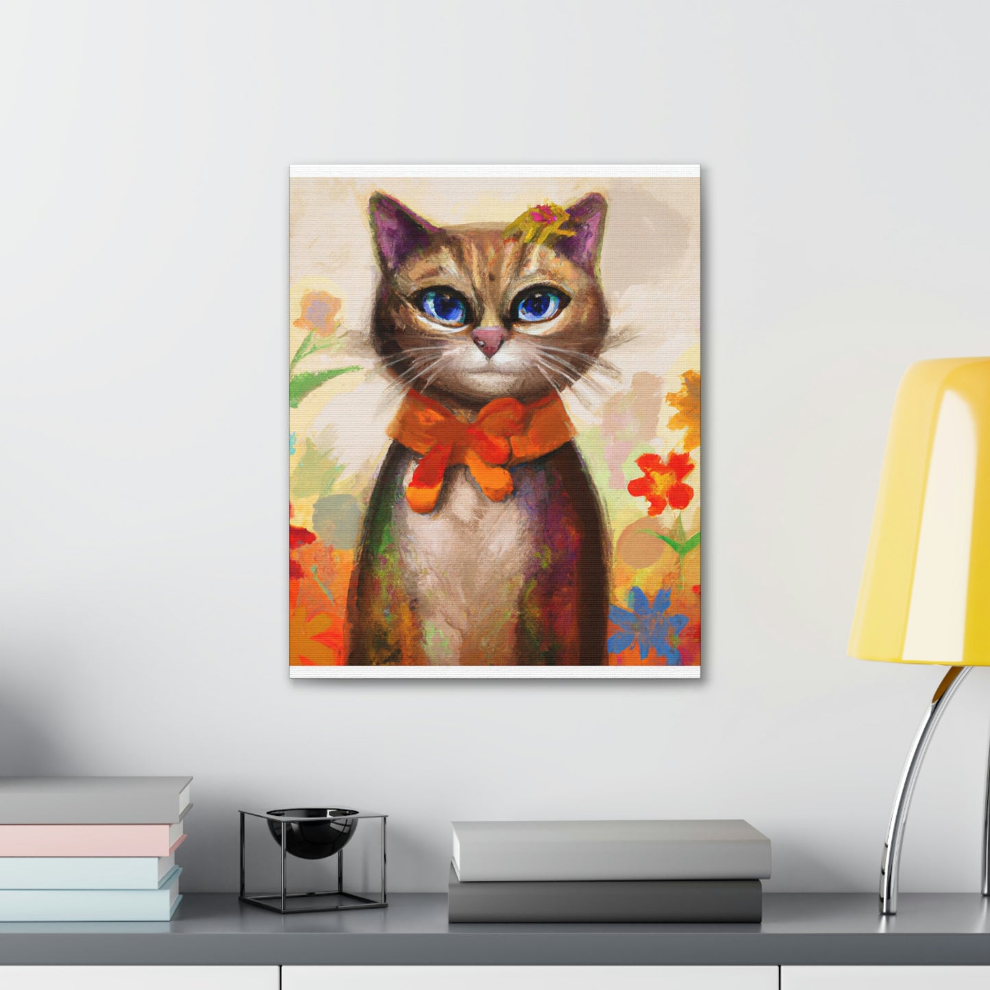 Feline Flora - Canvas