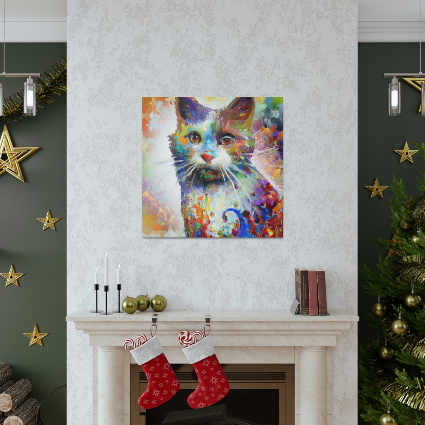 Bloomy Feline! - Canvas