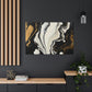 Gold Splash Galaxy. - Canvas